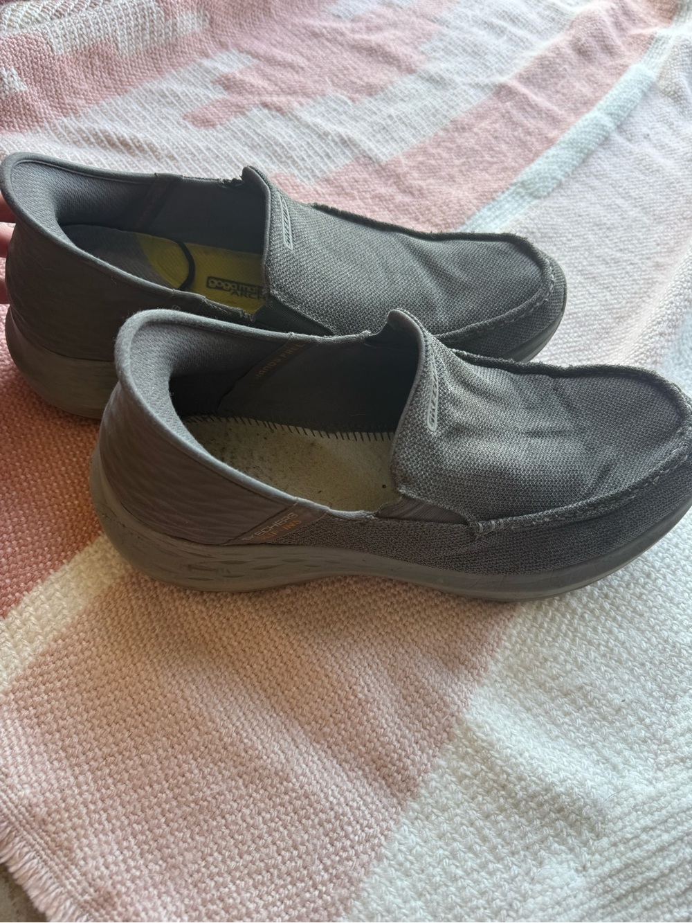 Skechers Men's Gray Slip-On Casual Loafers